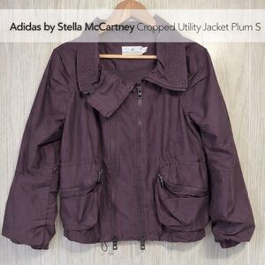 Adidas by Stella McCartney Cropped Utility Jacket Plum S
